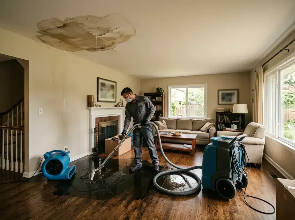 attic-pipe-burst-ceiling-drip-008 — frequently asked questions, Water Damage Restoration & Carpet Care in Sandy, OR